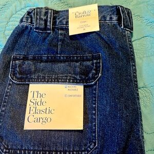 Croft & barrow cargo denim shorts 34 new